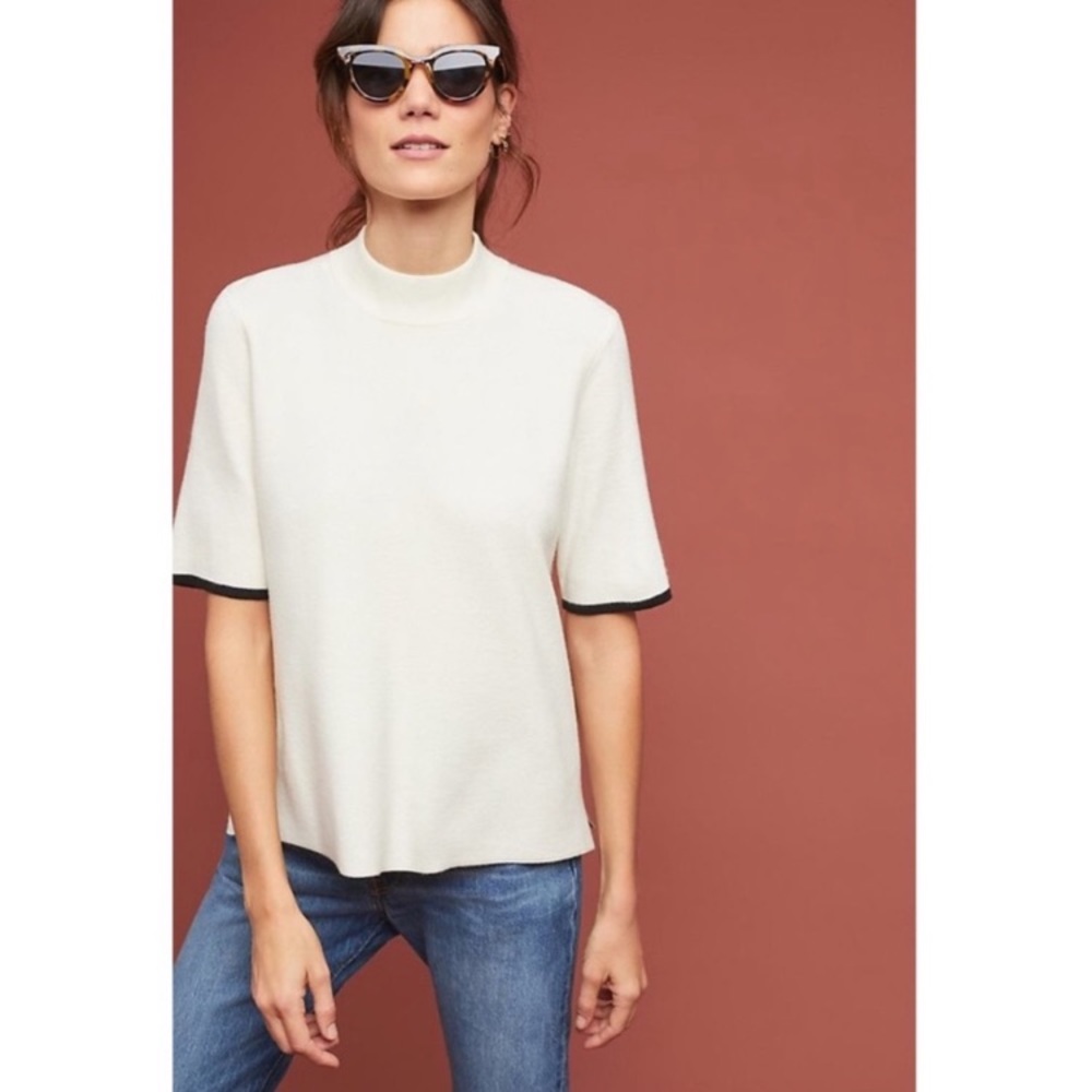 Anthropologie Moth • Rhiannon Mock Neck Sweater